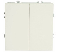 Выключатель двухклавишный без рамки Stekker Эмили 50162