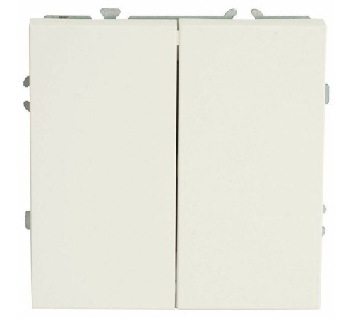 Выключатель двухклавишный без рамки Stekker Эмили 50162