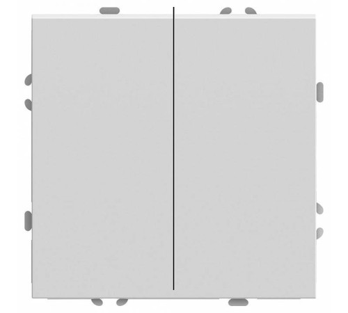 Выключатель двухклавишный без рамки Stekker Эмили 50162