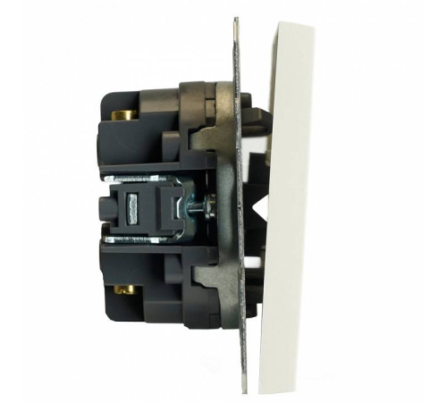 Выключатель двухклавишный без рамки Stekker Эмили 50162