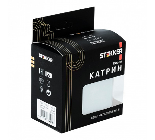 Терморегулятор для теплого пола с функцией Wi-Fi Stekker Катрин 50374