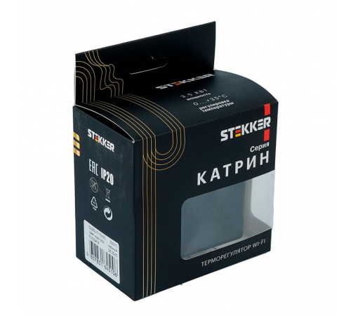 Терморегулятор для теплого пола с функцией Wi-Fi Stekker Катрин 50375