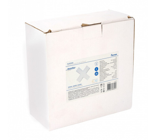 Соединитель угловой X-образный накладной Feron AL4036X 51874