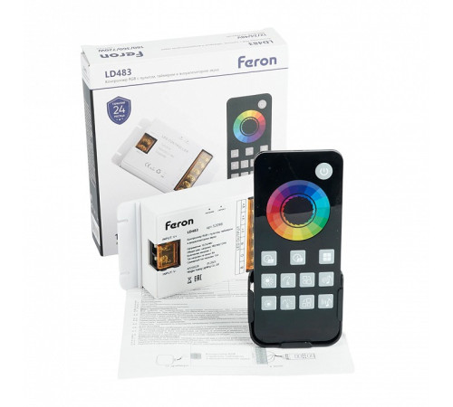 Контроллер-регулятор цвета RGB с пультом ДУ Feron LD483 52098