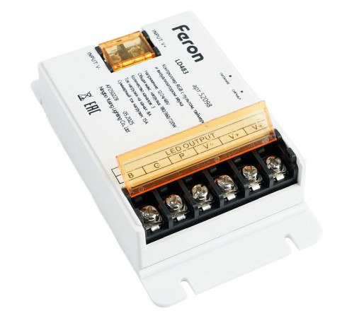 Контроллер-регулятор цвета RGB с пультом ДУ Feron LD483 52098