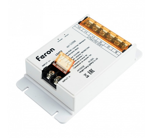 Контроллер-регулятор цвета RGB с пультом ДУ Feron LD483 52098