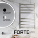 Полотенцесушитель электрический STOUT FORTE quadro 80х50 см Полированный SHQ-F1QQ-008050