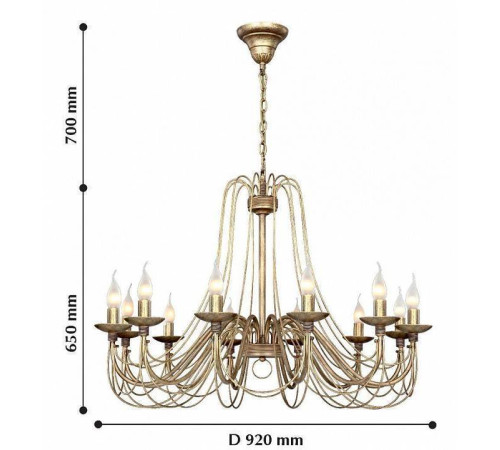 Подвесная люстра F-Promo Chateau 12 ламп 2163-12P