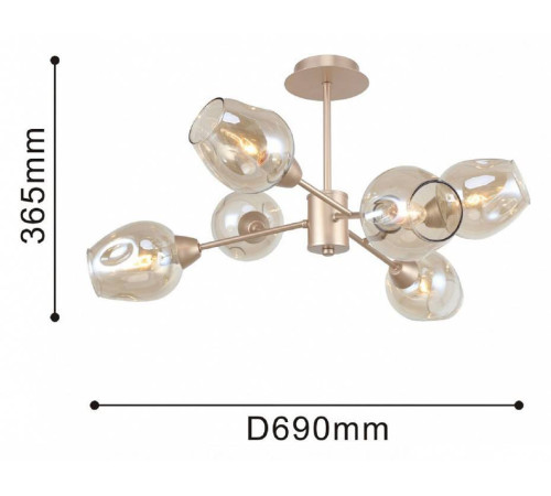 Люстра на штанге F-promo Tilda 2658-6U