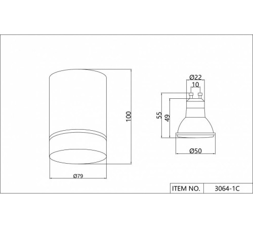 Накладной светильник Favourite Darar 3064-1C