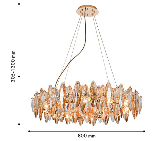 Подвесная люстра Favourite Glans 4719-12P