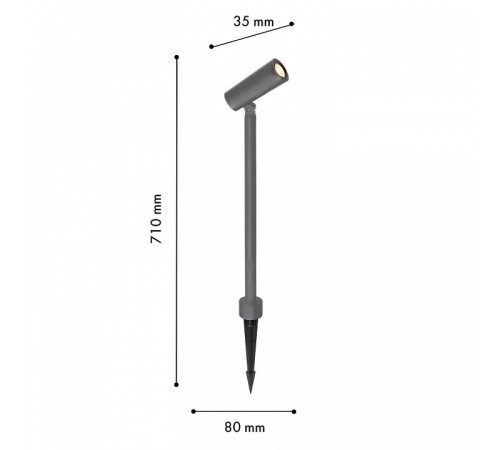 Наземный низкий светильник Favourite Micron 4810-1T