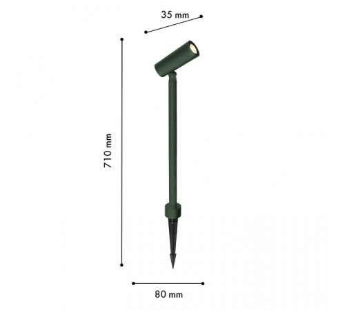 Наземный низкий светильник Favourite Micron 4811-1T