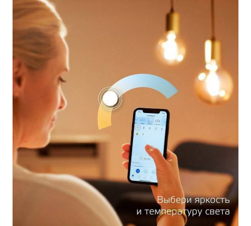 Лампа светодиодная с управлением через Wi-Fi Gauss Smart Home E14 4.5Вт 2000-6500K 1250112