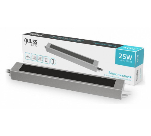 Блок питания для светодиодной ленты Gauss BT521 100 Вт 12 В BT521