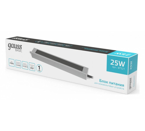 Блок питания для светодиодной ленты Gauss BT521 100 Вт 12 В BT521