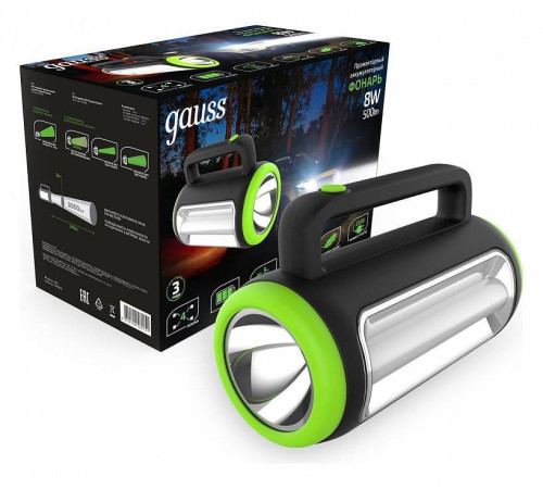 Фонарь ручной Gauss GF600 GF603