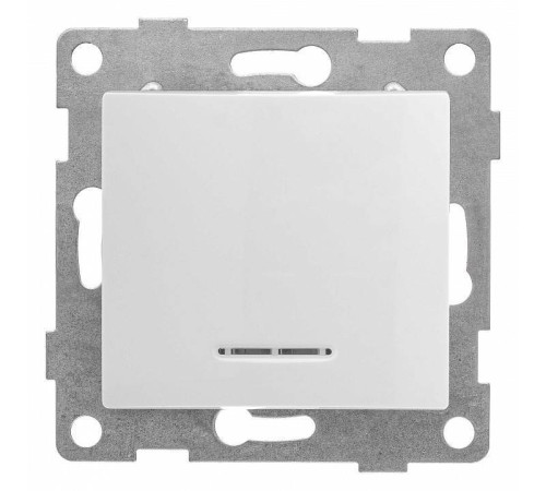 Выключатель сенсорый одноклавишный с подсветкой, без рамки Gusi Electric BRAVO С10В18-001