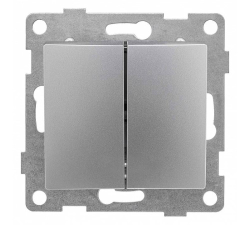 Выключатель двухклавишный без рамки Gusi Electric BRAVO С10В2-004