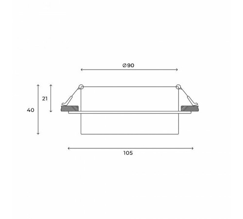 Встраиваемый светильник Hesby Lighting Nimbus HSBL_0128