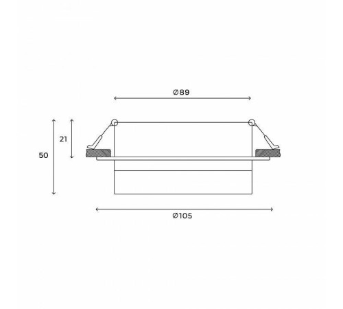 Встраиваемый светильник Hesby Lighting Nimbus HSBL_0129