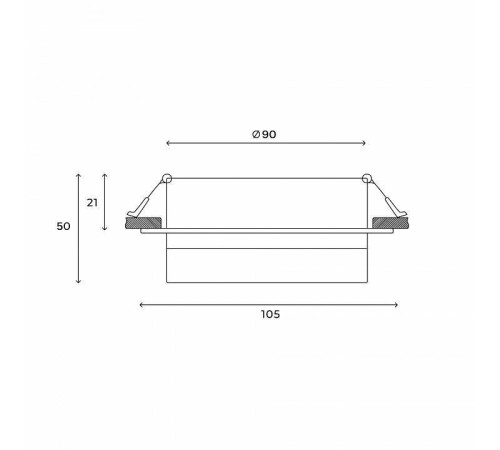 Встраиваемый светильник Hesby Lighting Nimbus HSBL_0130