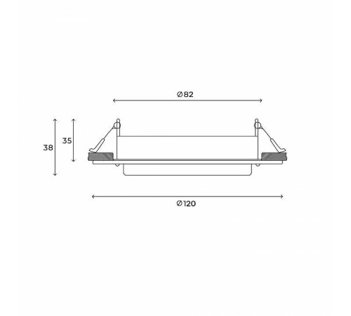 Встраиваемый светильник Hesby Lighting Aurora HSBL_0132