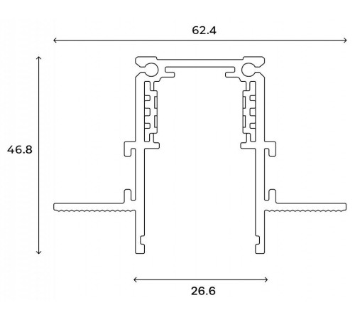 Трек встраиваемый Hesby Lighting ElDeko HSBL_0184
