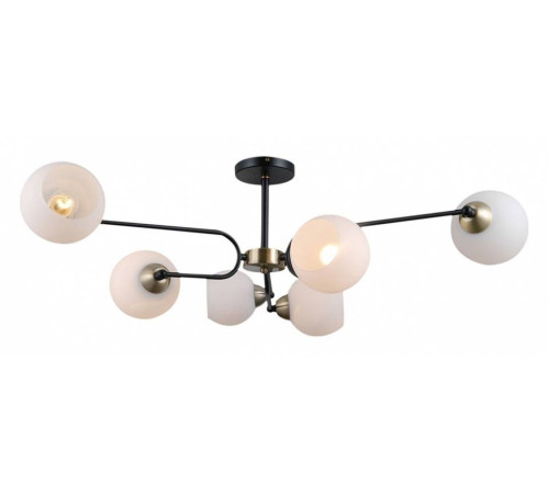 Люстра на штанге ILLUMICO IL0249-6CSQ-79 BK AB