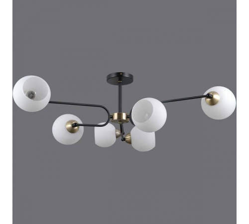 Люстра на штанге ILLUMICO IL0249-6CSQ-79 BK AB