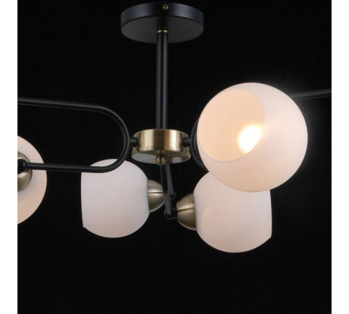 Люстра на штанге ILLUMICO IL0249-6CSQ-79 BK AB