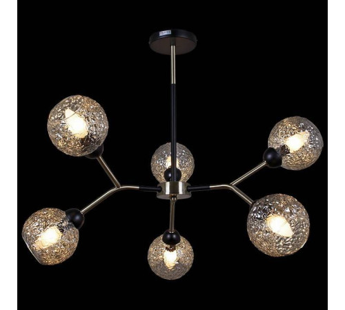 Люстра на штанге ILLUMICO IL0268-6PSQ-79 BK AB