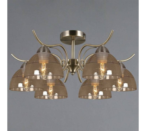 Люстра на штанге ILLUMICO AREZZO IL0733-6CSQ-25 AB AREZZO