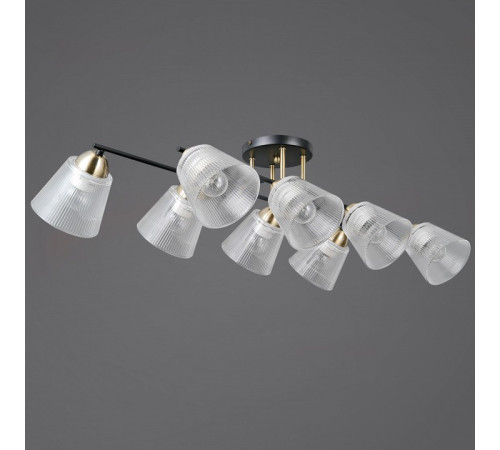 Люстра на штанге ILLUMICO IL0845 IL0845-8CSQ-25BKAB ELITE