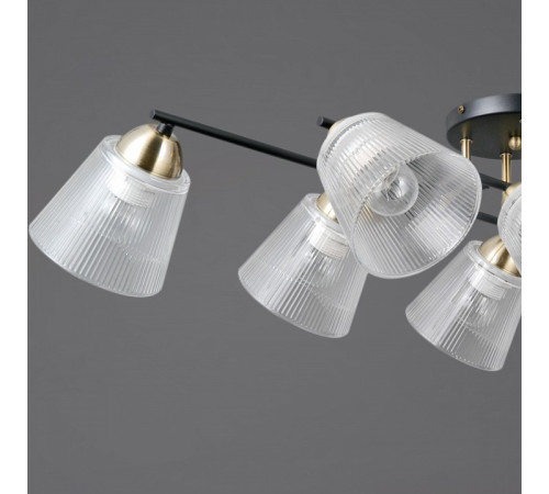 Люстра на штанге ILLUMICO IL0845 IL0845-8CSQ-25BKAB ELITE