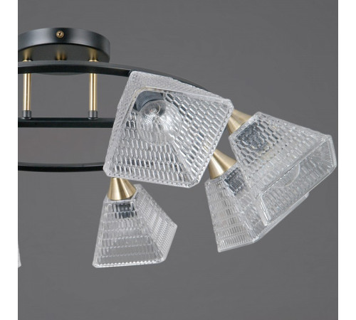 Люстра на штанге ILLUMICO IL0850 IL0850-8CSQ-25BKAB ELITE