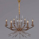 Подвесная люстра ILLUMICO IL2307-6POR-39 GD