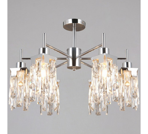 Люстра на штанге ILLUMICO IL3601-6CSQ-26 CR DS