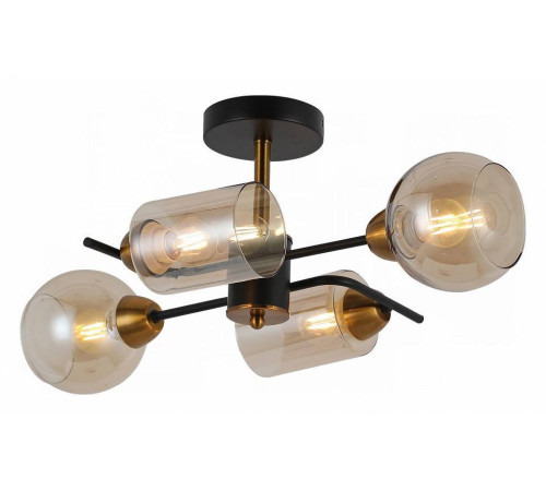 Люстра на штанге ILLUMICO IL8243-4COU-79 BK BR