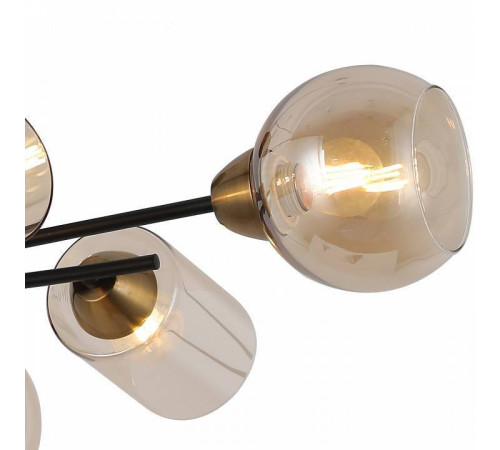 Люстра на штанге ILLUMICO IL8243-6COU-79 BK GD