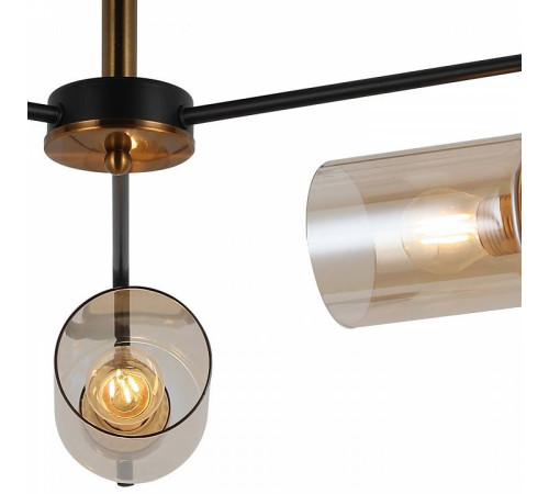 Люстра на штанге ILLUMICO IL8248-3COU-79 BK GD