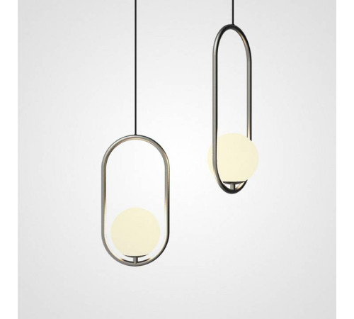 Подвесной светильник Imperiumloft Matthew Mccormick Hoop Silver Mila Pendant HOOP-B01