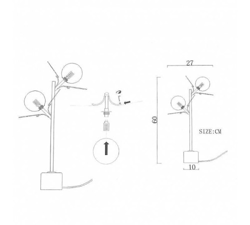 Настольная лампа декоративная Imperiumloft MATISSE matisse-tab01