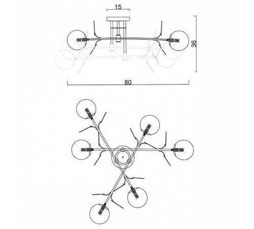 Потолочная люстра Imperiumloft MATISSE matisse-b