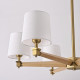 Люстра на штанге Imperiumloft Jorgenson White/Light wood STAVRA01