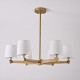 Люстра на штанге Imperiumloft Jorgenson White/Light wood STAVRA01