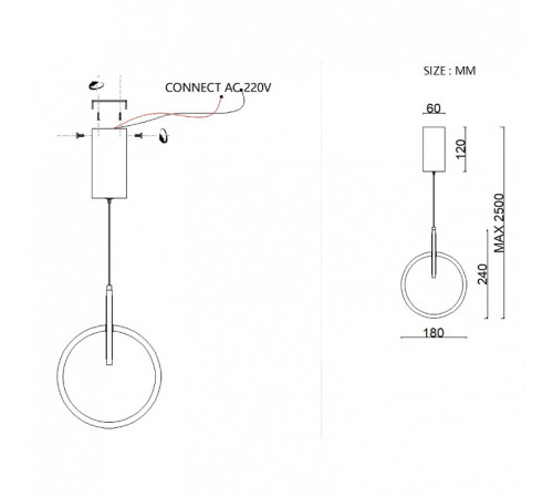 Подвесной светильник Imperiumloft RANDALL А randall01
