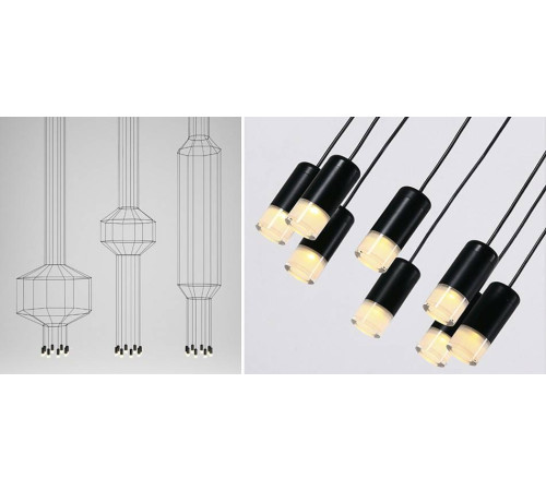 Подвесной светильник Imperiumloft Vibia Wireflow 40.1633