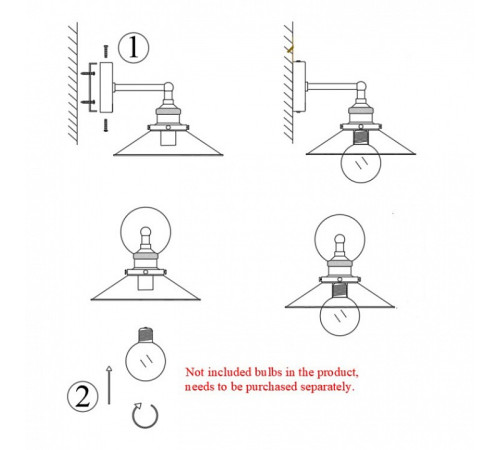 Бра Imperiumloft Cone 20th c.Factory 44,146