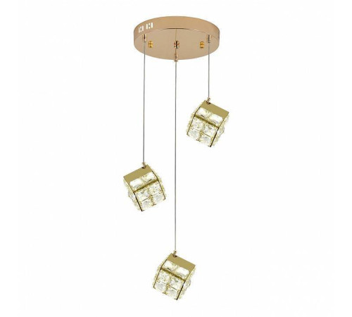Подвесной светильник Indigo Radioso 12048/3P Gold